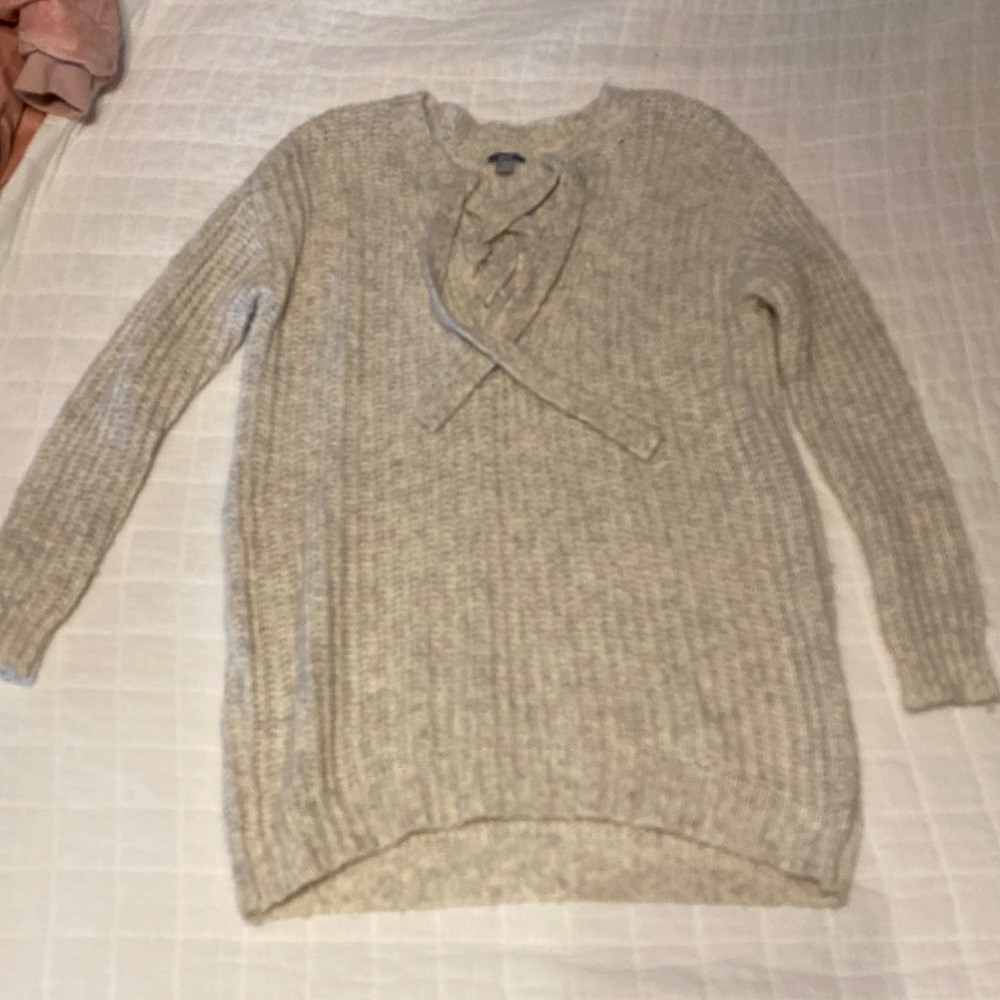 Cream color sweater. Very soft